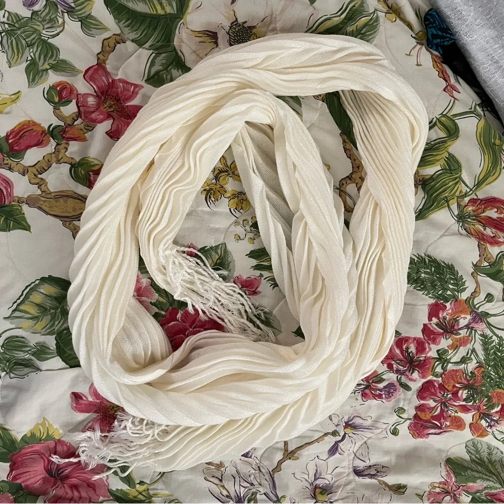 Cream Elegant Scarf Accessories